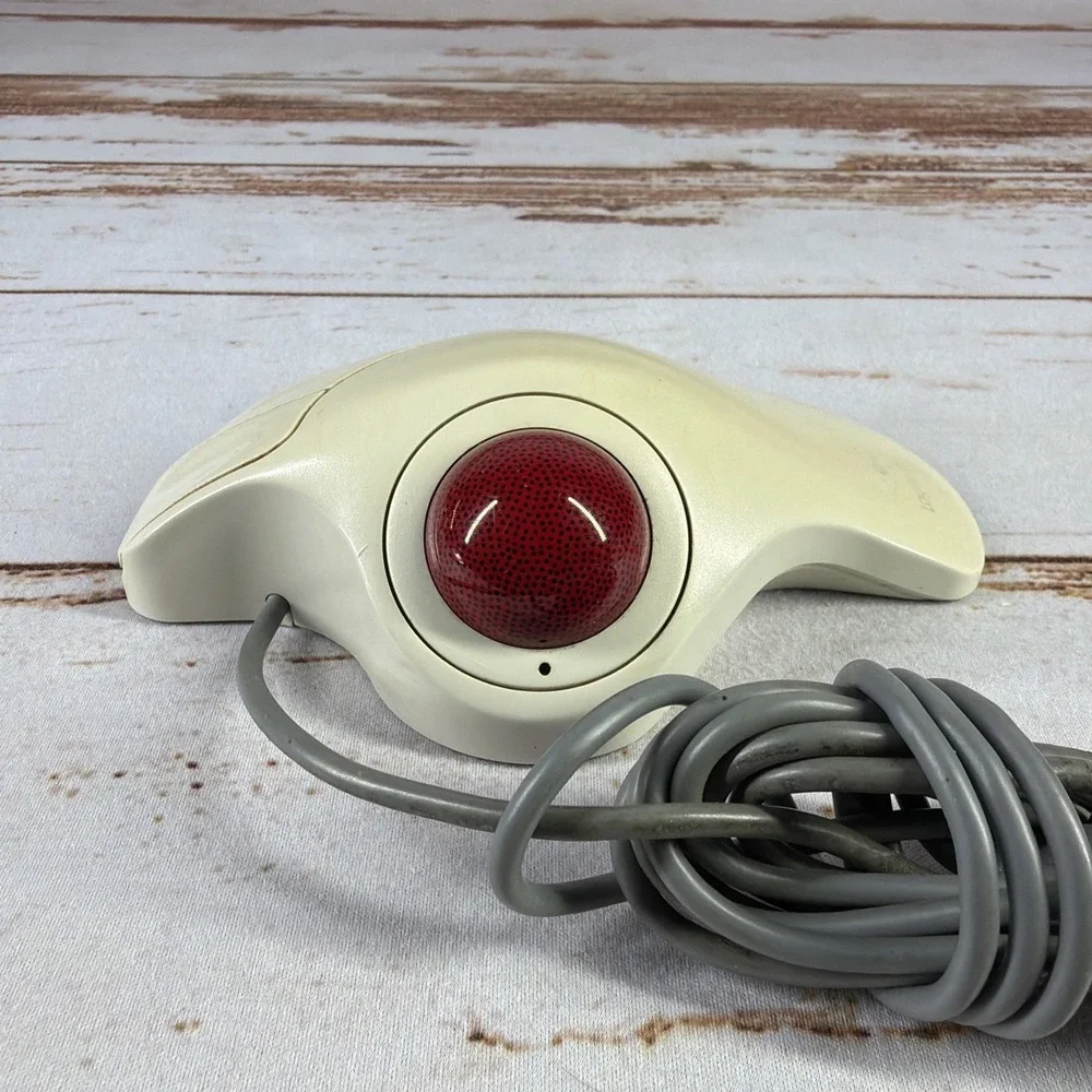 Vintage Logitech TrackMan Marble PS/2 Trackball T-CH11 Ambidextrous Tested